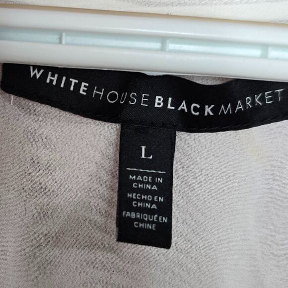 White House Black Market Chiffon Fringe Dressy Professional Tank Top - Picture 7 of 7